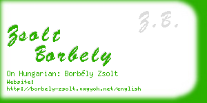 zsolt borbely business card